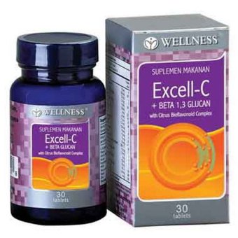 Wellness Excell-C + Beta 1,3 Glucan Suplemen 30 Tab ...