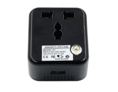 Wifi Spy Hidden Camera Adapter H.264 Format Hd Ip Network DVR Hidden Adapter Camera with Built-in 8GB Memory,1080P(Black) - Intl