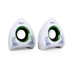 Wired Speaker mini speakers laptop desktop computer speakers(White) - Intl