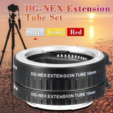 XCSource DG-NEX Auto Focus Extension Tube Ring 10mm 16mm Set Metal Mount for Sony E-mout NEX DC614 (Silver) - Intl