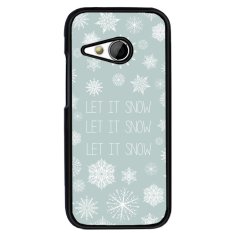 Y&M Cell Phone Case For HTC One M8 Mini Beautiful Snow Flower Printed Cover (Multicolor) - Intl