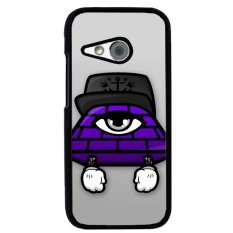 Y&M One Big Eye Purple Monster Pattern Cell Phone Cases For HTC One M8 Mini (Multicolor) - Intl