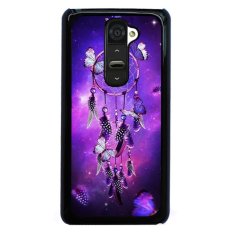 Y&M Purple Dream Cather Butterfly Phone Case for Lg G2 Black