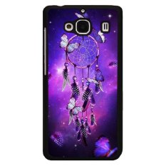 Y&M Purple Dream Cather Butterfly Phone Case for Red Mi 2 Black