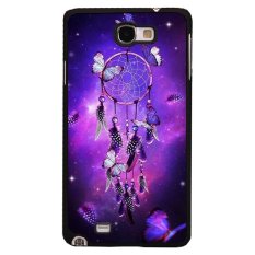 Y&M Purple Dream Cather Butterfly Phone Case for Samsung Galaxy Note 1 Black
