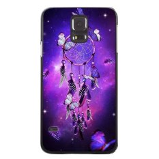 Y&M Purple Dream Cather Butterfly Phone Case for Samsung Galaxy S5 Black