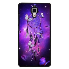 Y&M Purple Dream Cather Butterfly Phone Case for Xiaomi 4 Black
