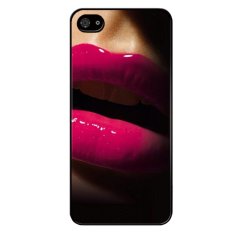 Y&M Sexy Red Lips Phone Case for Iphone 5/5S (Black)