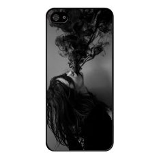 Y&M Smoking Girl Phone Case for iPhone 5/5s (Black)