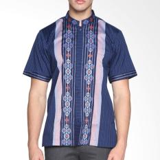 Zam Baju Muslim Anak Muda Koko Atasan Muslim - Midnight Blue