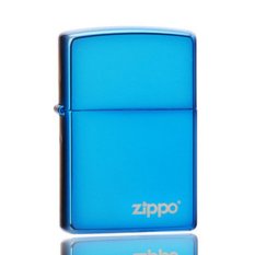 Zippo 20446ZL Sapphire Blue Logo Original USA