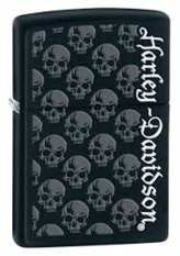 Zippo 28264 HD Skull Black Original USA