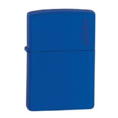 Zippo Blue Matte Logo Original USA