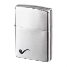 Zippo Original 200PL Pipe Lighter Brushed Chrome - Silver