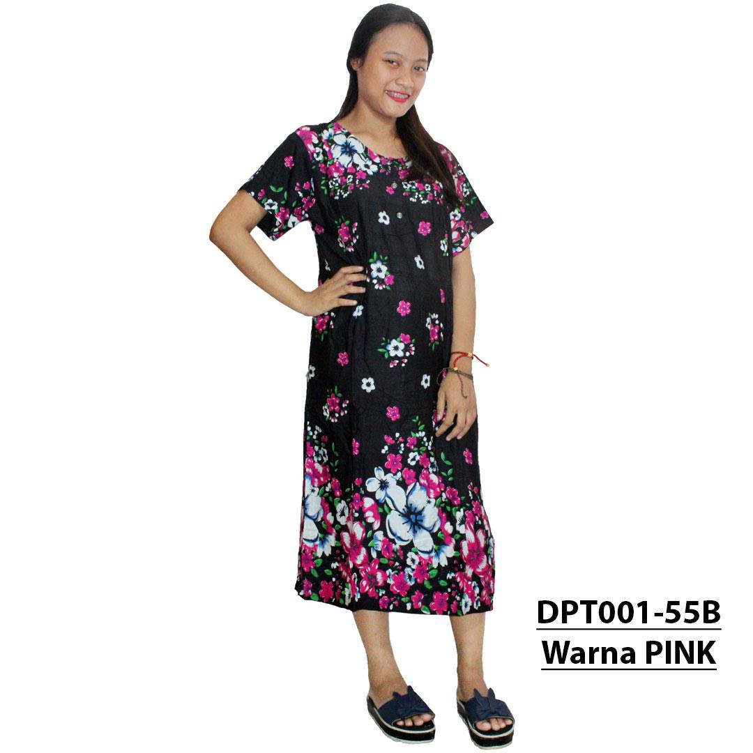Daster Batik, Daster Lengan Pendek, Baju Tidur, Piyama, Leher Kerut (DPT001-55) Batikalhadi Online