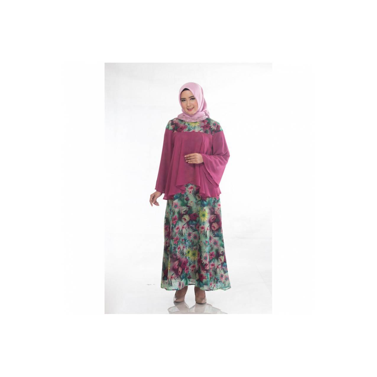 Elzatta - Gamis Kaletha Fuschia