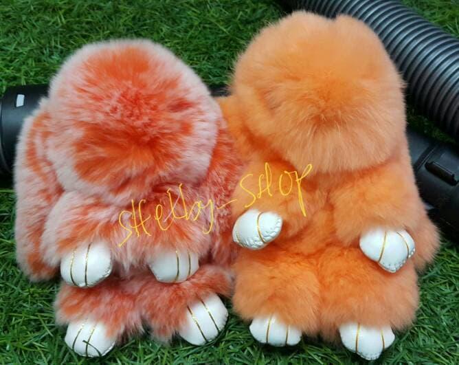 ORIGINAL!!! gantungan tas kelinci kopenhegen bunny fur dangdut series - Ba2shd