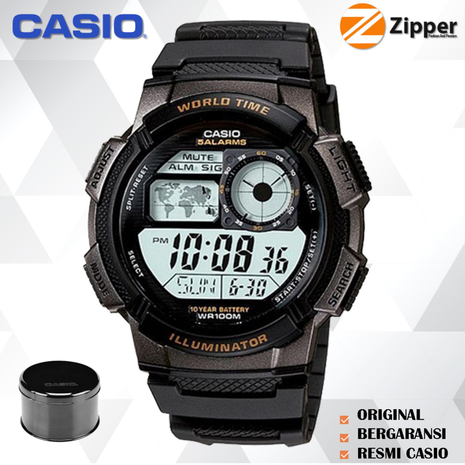 Casio Jam Tangan Digital Men and Women Spesial AE-1000W Youth Series - Tali Karet PROMO