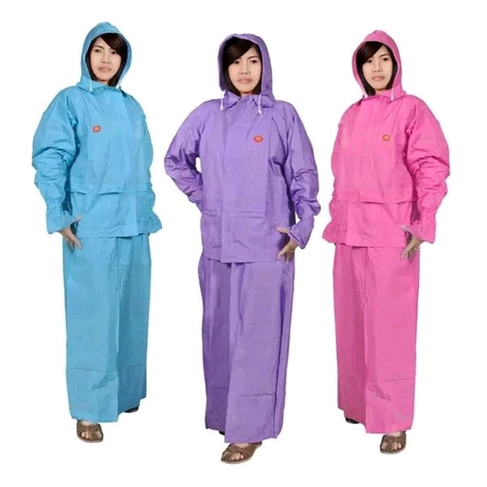 Jas Hujan Rok Gamis Wanita SHE merk Indoplast