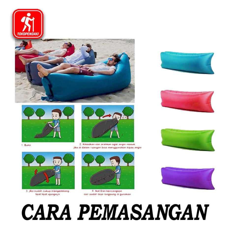 Kursi Angin Air Sofa Lazy Air Bed Kasur Malas Santai Camping Unik Murah Minimalis
