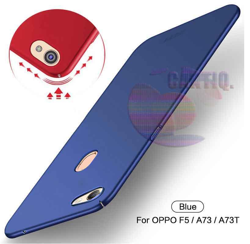Case Oppo F5 Hard Slim Blue Mate Anti Fingerprint Hybrid Case Baby Skin Oppo F5 Baby Soft Oppo F5 Hardcase Oppo F5 Plastic Back Cover / Casing Oppo F5 / Case Oppo F5 - Navy / Biru Tua