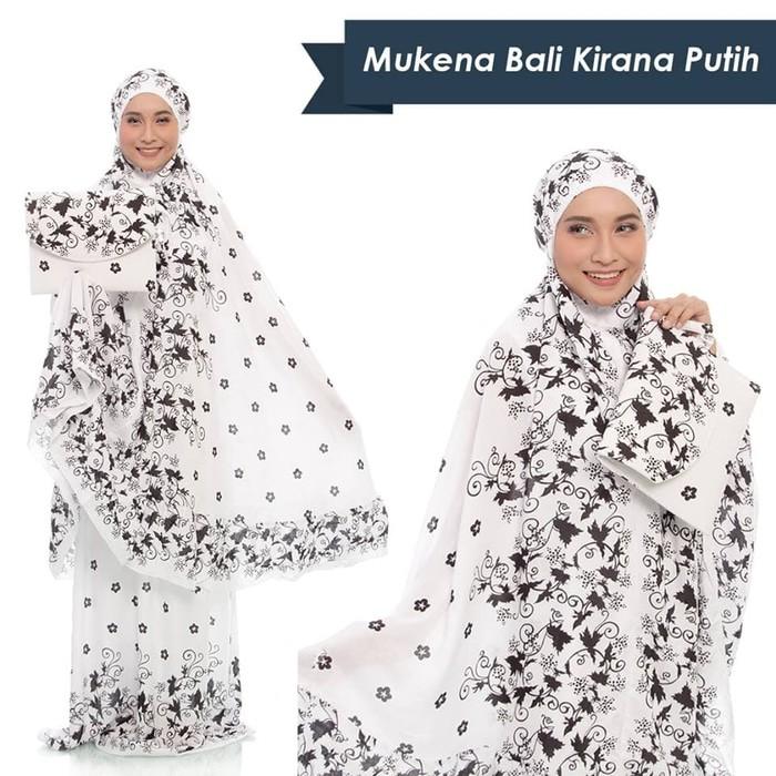 MUKENA BALI KIRANA PUTIH TAS DOMPET (DEWASA)