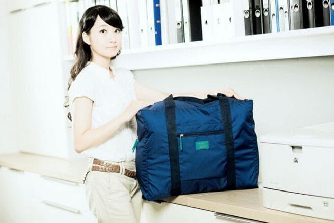 FOLDABLE TRAVEL BAG /HAND CARRY TAS LIPAT / KOPER LUGGAGE ORGANIZER - Fuchsia