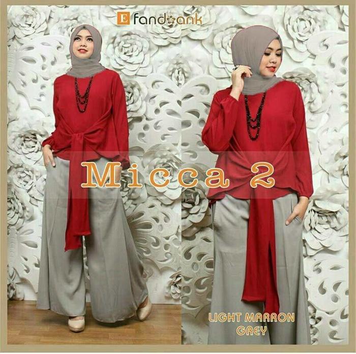 Hijab Set 3In1 MICCA Maroon