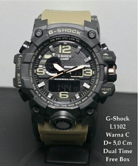 JAM TANGAN PRIA SPORT GRAVITASY GA-1000 G-SH0CK WATER RESIST 30M