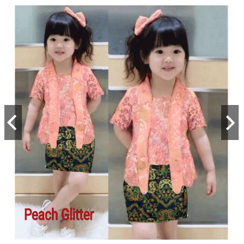 TotallyGreatShop Setelan 2 in 1 Set Baju Kebaya Batik Pesta Balita Batita Anak Perempuan Silk Kutubaru Modern Tradisional Brukat Brokat - Fashion Kondangan Hijab Jilbab Muslimah Muslim Gamis Kebaya Gaun Pesta Maxi dress Brukat Brokat Wanita ihkutubaru