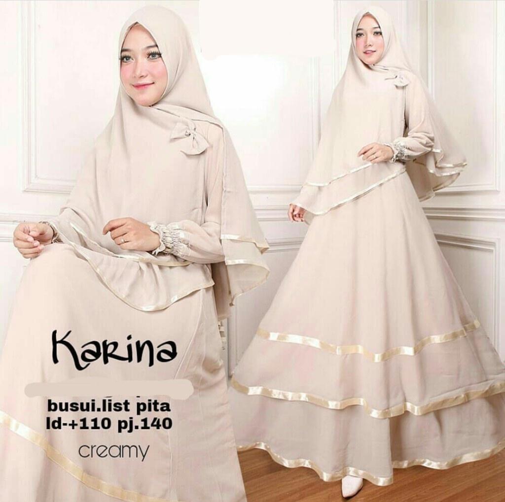 GAMIS WANITA PESTA MURAH GAMIS BUSUI JUMBO MURAH TERBARU JUAL GROSIR BAJU MUSLIMAH MAXI KEKINIAN KHIMAR MURAH SYARI JERSEY KARINA CREAM