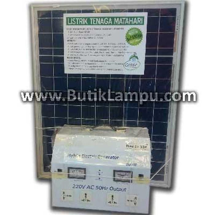 Promo Paket Pembangkit Listrik Tenaga Surya/Matahari 300W Original