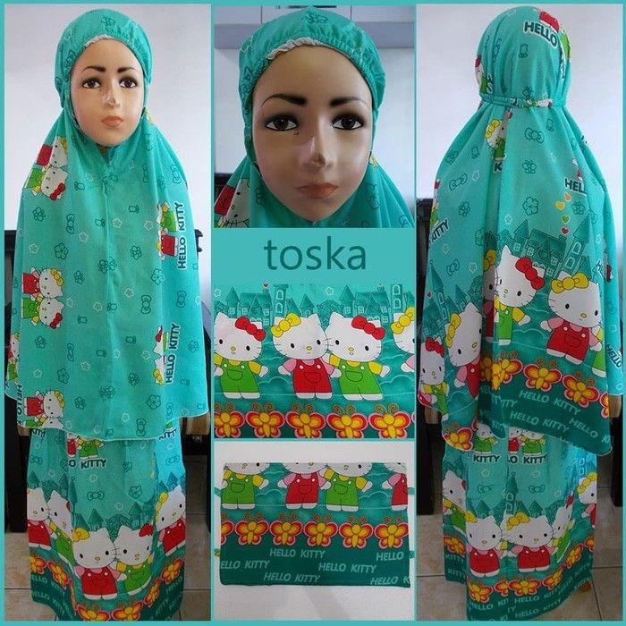 Best seller-Mukena Bali-terlaris-mukena Anak-6-9 tahun termurah motif hello kitty cantik:terkeren