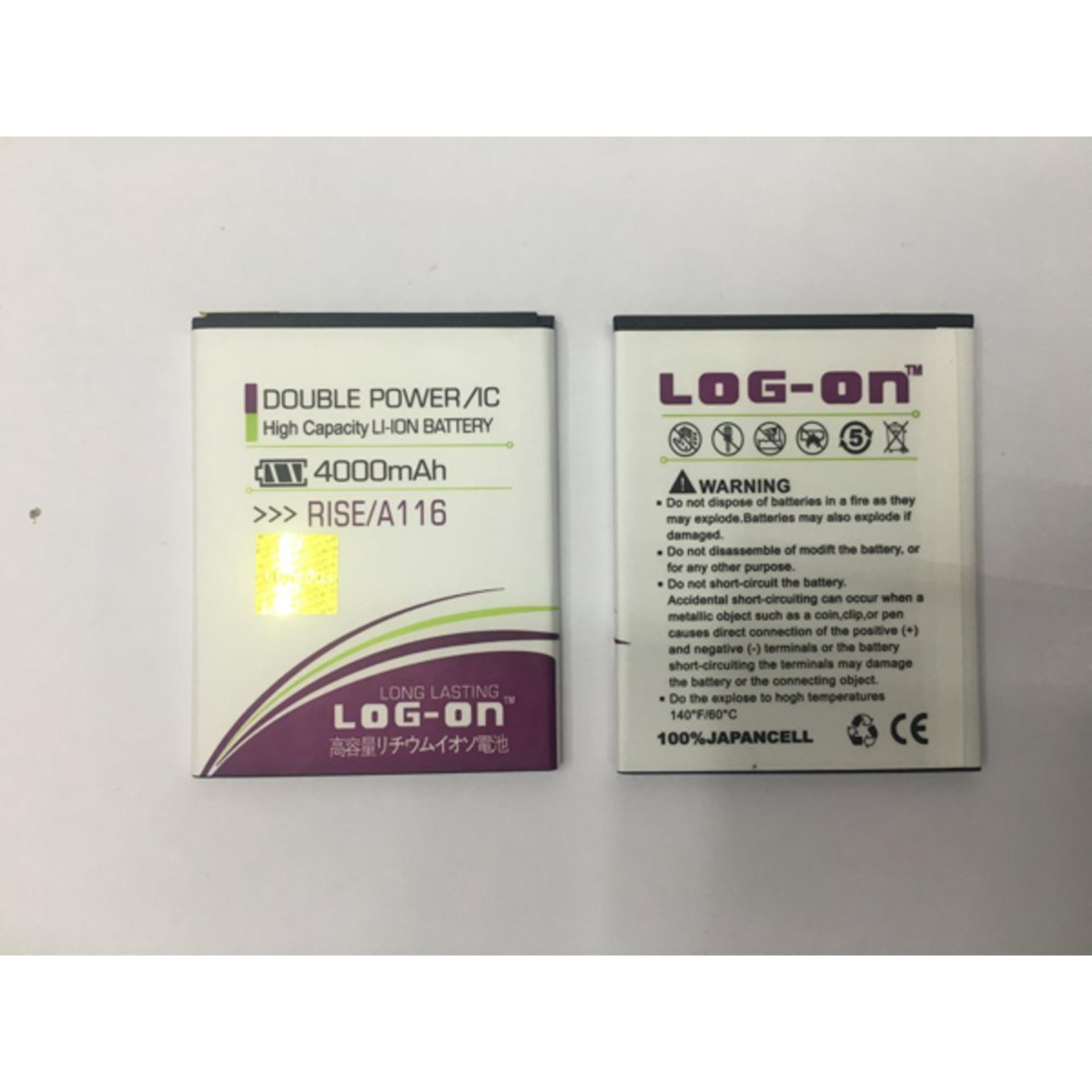 Batre Baterai Double Power IC Log-On COOLPAD RISE A116