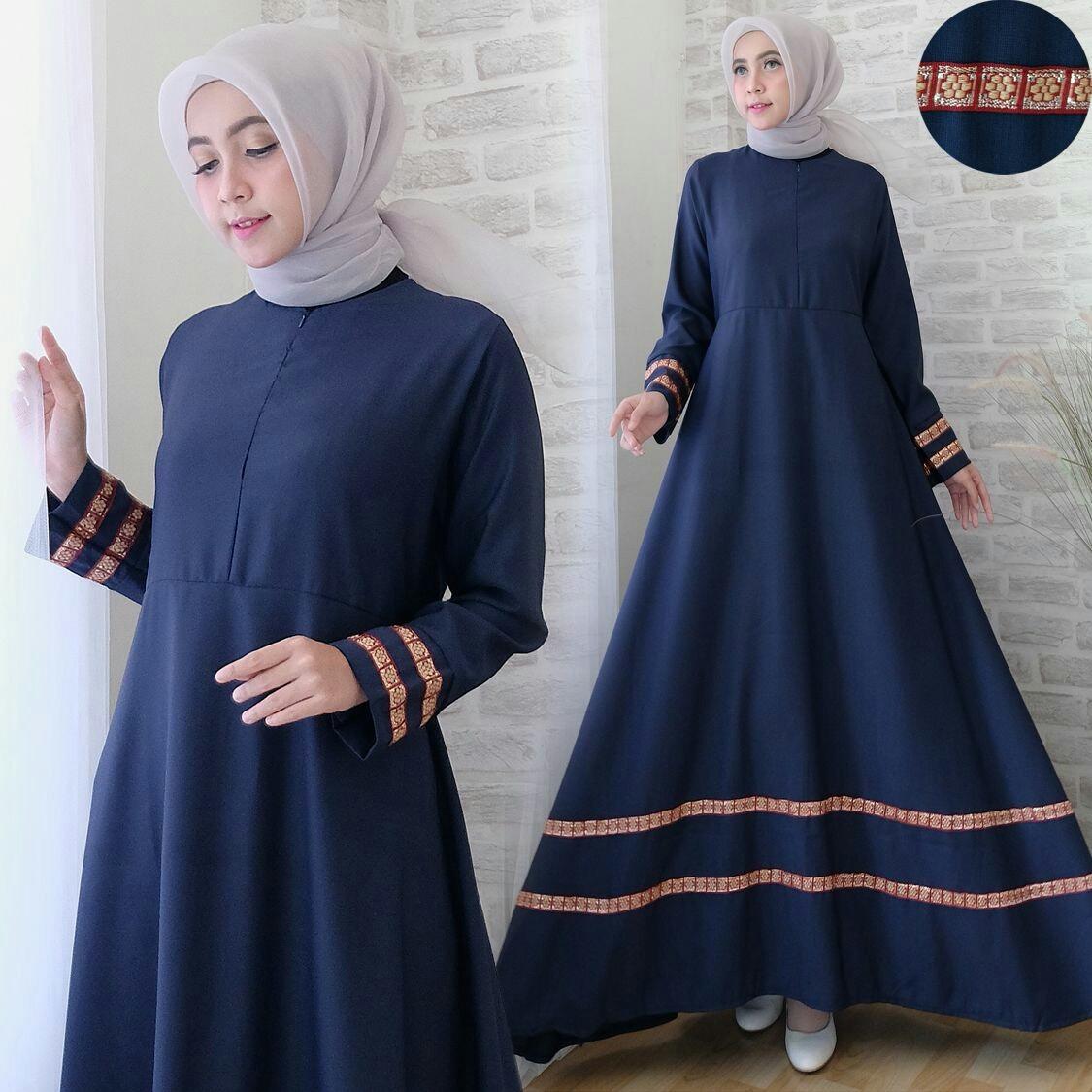 Fashion Story - Maxi Dress Muslim Marlina /Pakaian Muslim / Atasan Muslim / Syari Muslim 