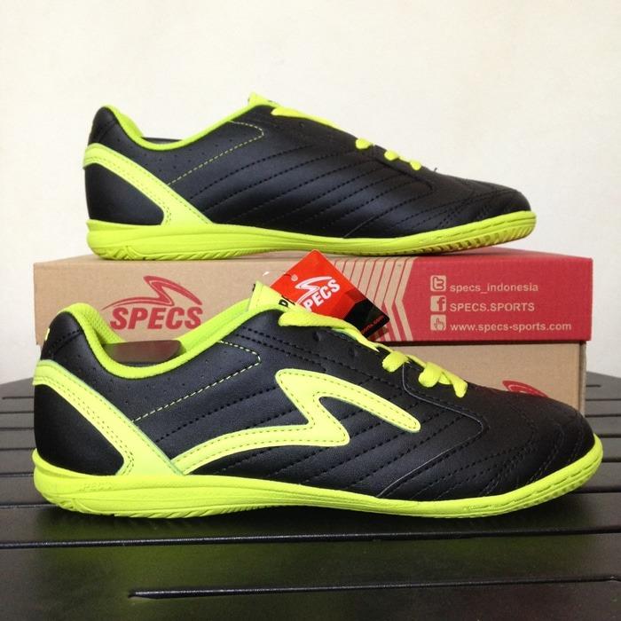 Promo!! SEPATU FUTSAL SPECS BRAVE IN - BLACK ELECTRIC CITY