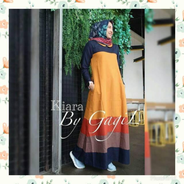 GAMIS MURAH / KIARA DRESS BL - warna atas navy