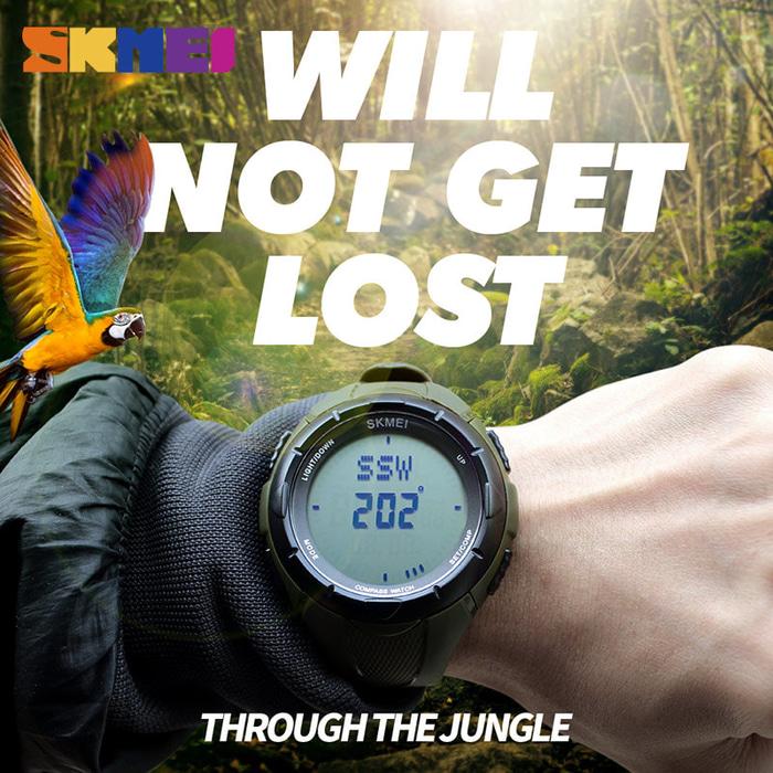 Jam Tangan Kompas Waterproof SKMEI Ori Model Suunto Casio Eiger