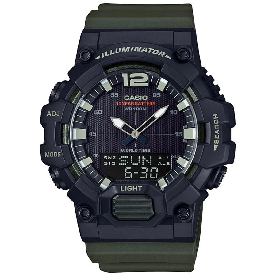 Casio Youth Combination HDC-700-3AVDF - Jam Tangan pria - Green Black - Strap Resin