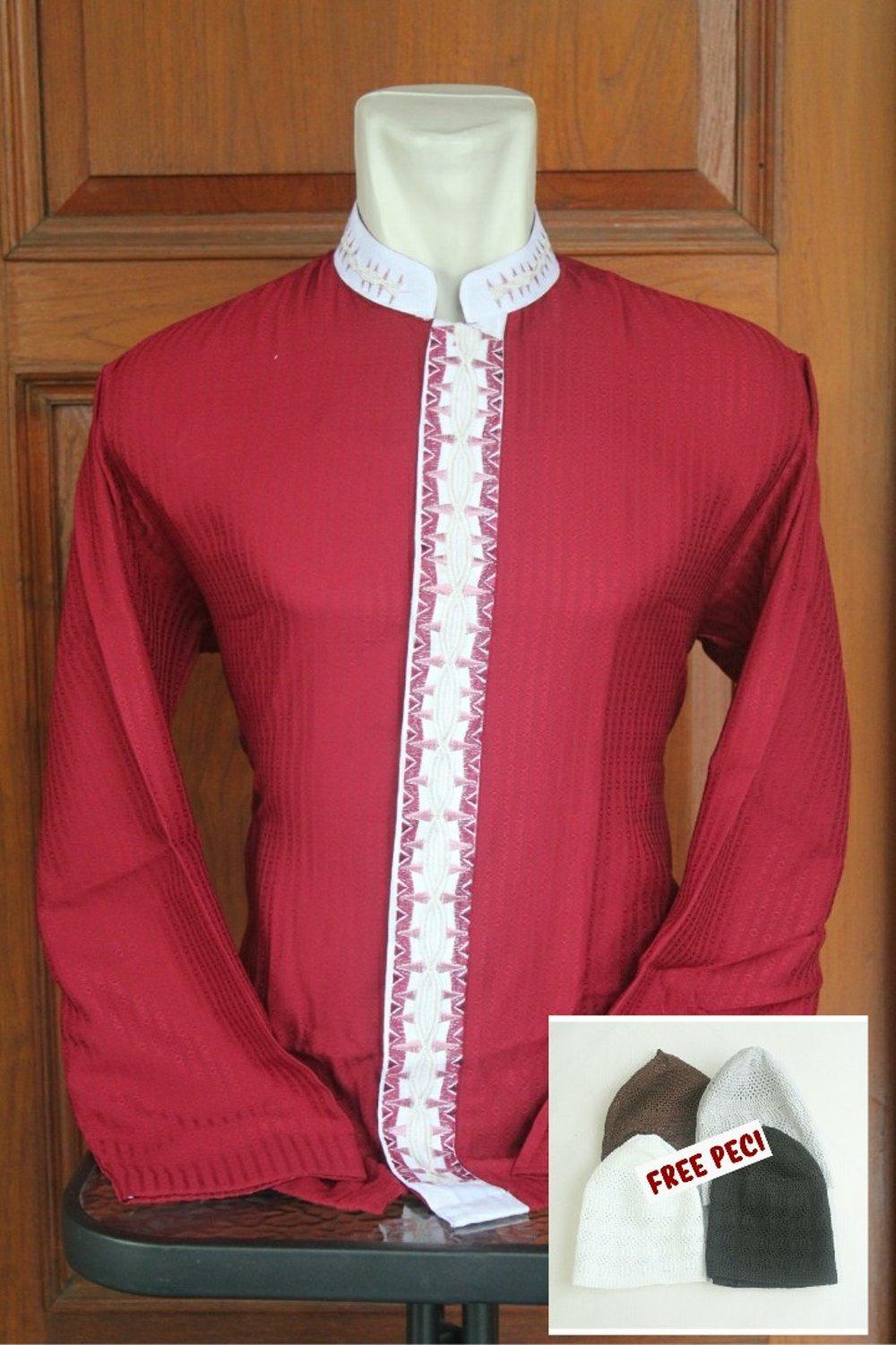 SHOHIB BAJU MUSLIM BAJU KOKO PRIA BORDIR AMPIL KHASMIR 04 di lapak TOKO BAJU KOKO MURAH kokomurah3412