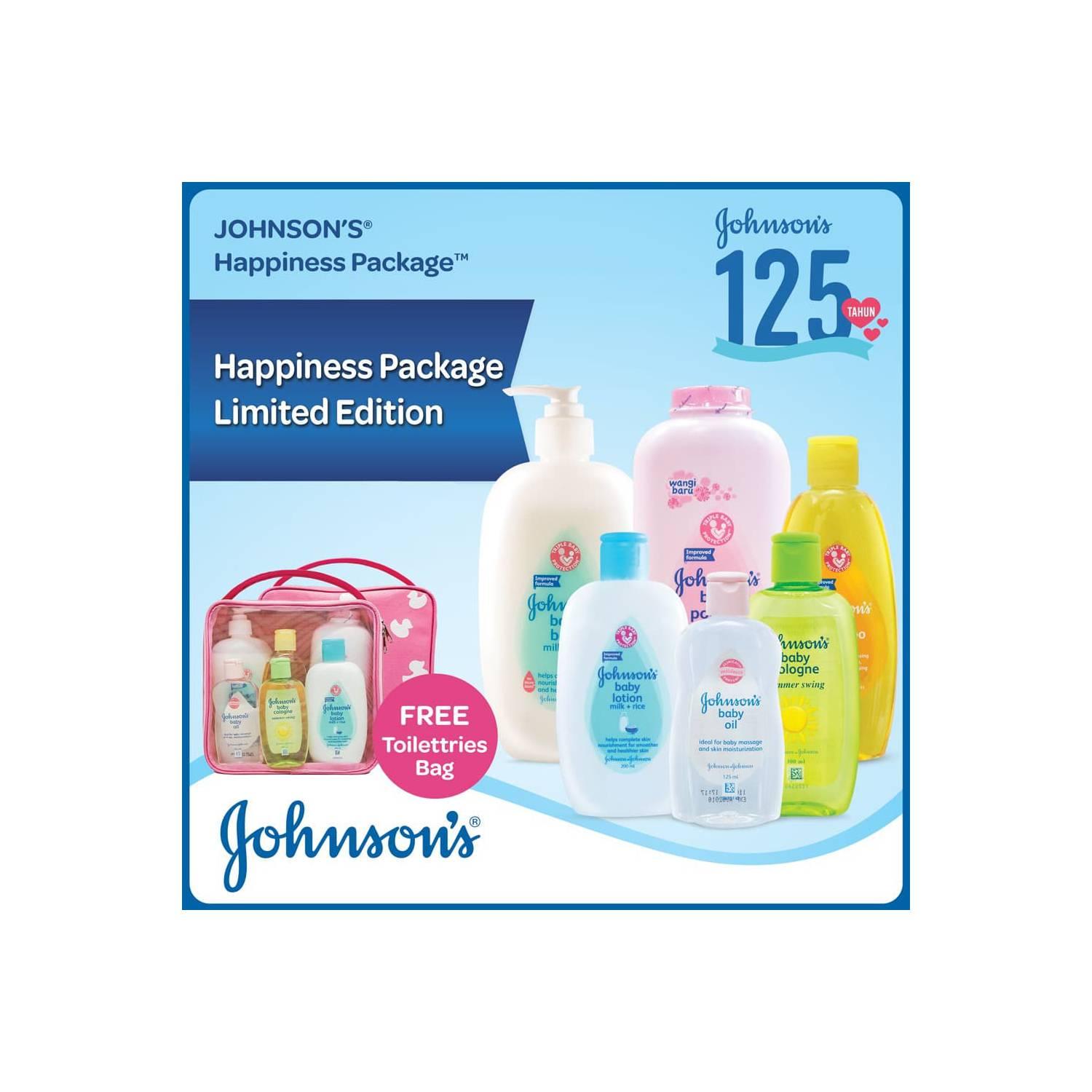 Johnson's Happiness Package B - FREE Toiletries Bag Pink