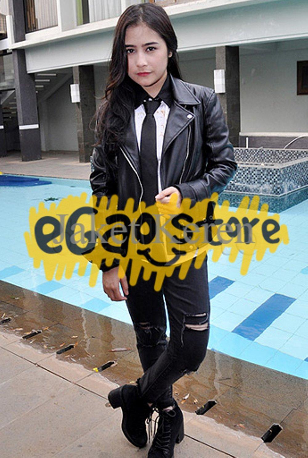 Jaket Semi Kulit Wanita / Prilly Latuconsina Jaket Sintetis di lapak Grosir Jaket Kulit Garut grosirjaketkulitgarut