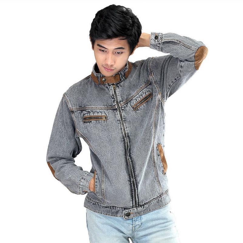 Kuzatura Jaket Levis Pria Abu - KCP 139