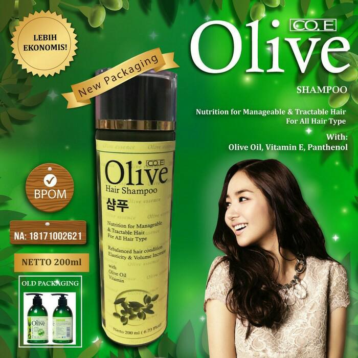 Olive Shampo - Shampoo Pemanjang Rambut Dan Memperkuat Rambut - 1 Botol 200ml