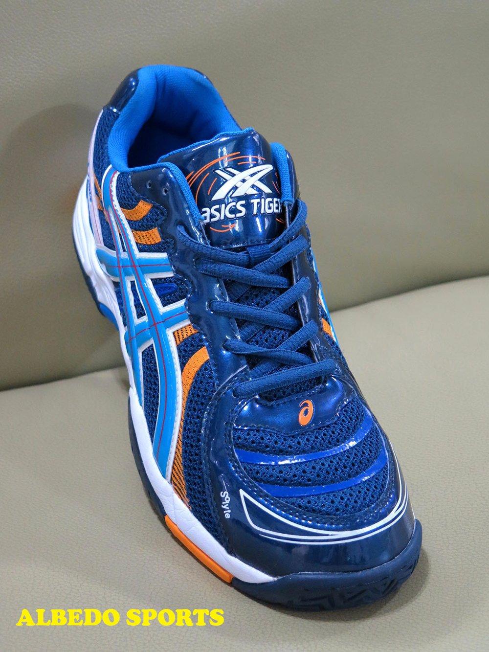 ASICS TIGER (Merek DUNIA kelas MIZUNO) G-FORCE Sepatu Volley / Voli / Volly (NAVY)
