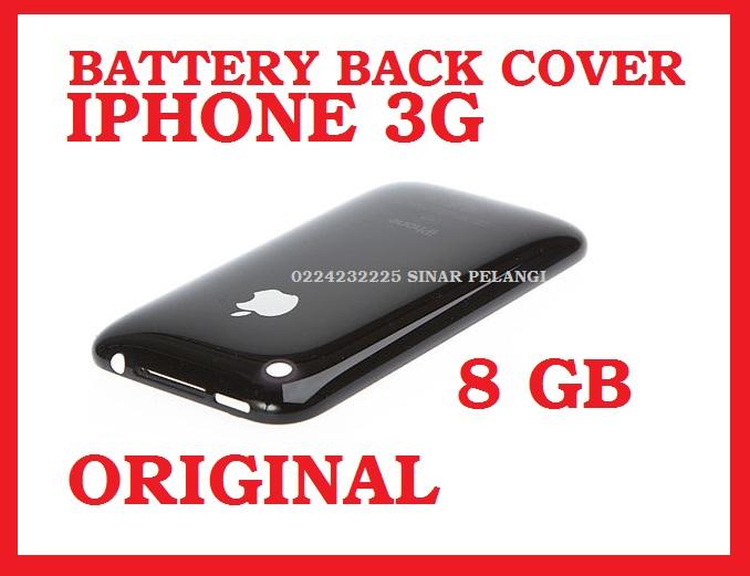Casing Belakang Tutup Batre Back Door Back Cover Iphone 3g 8gb Black Oc 701014
