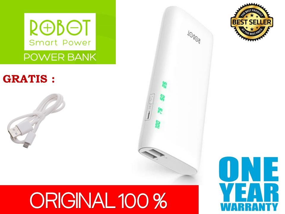 Powerbank Robot RT130 10000mAh pb power bank 10000 mAh 2 output usb ports original