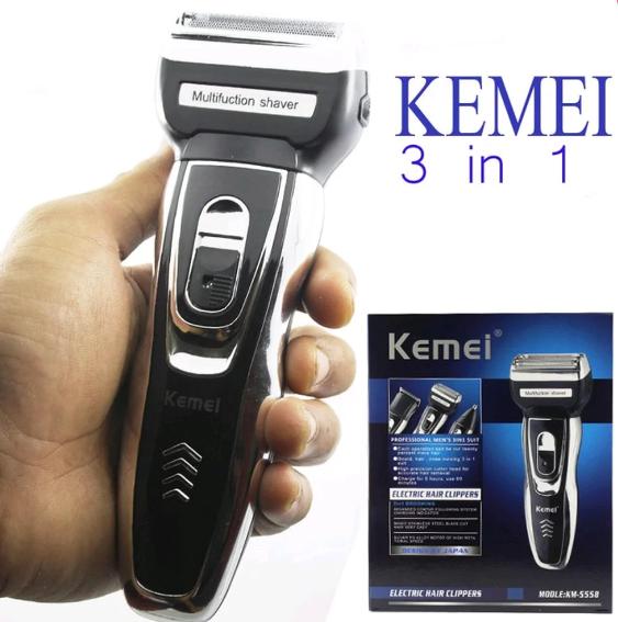 Mesin Cukur Rambut Kemei Alat Cukur Rambut Kumis Jenggot Bulu Hidung