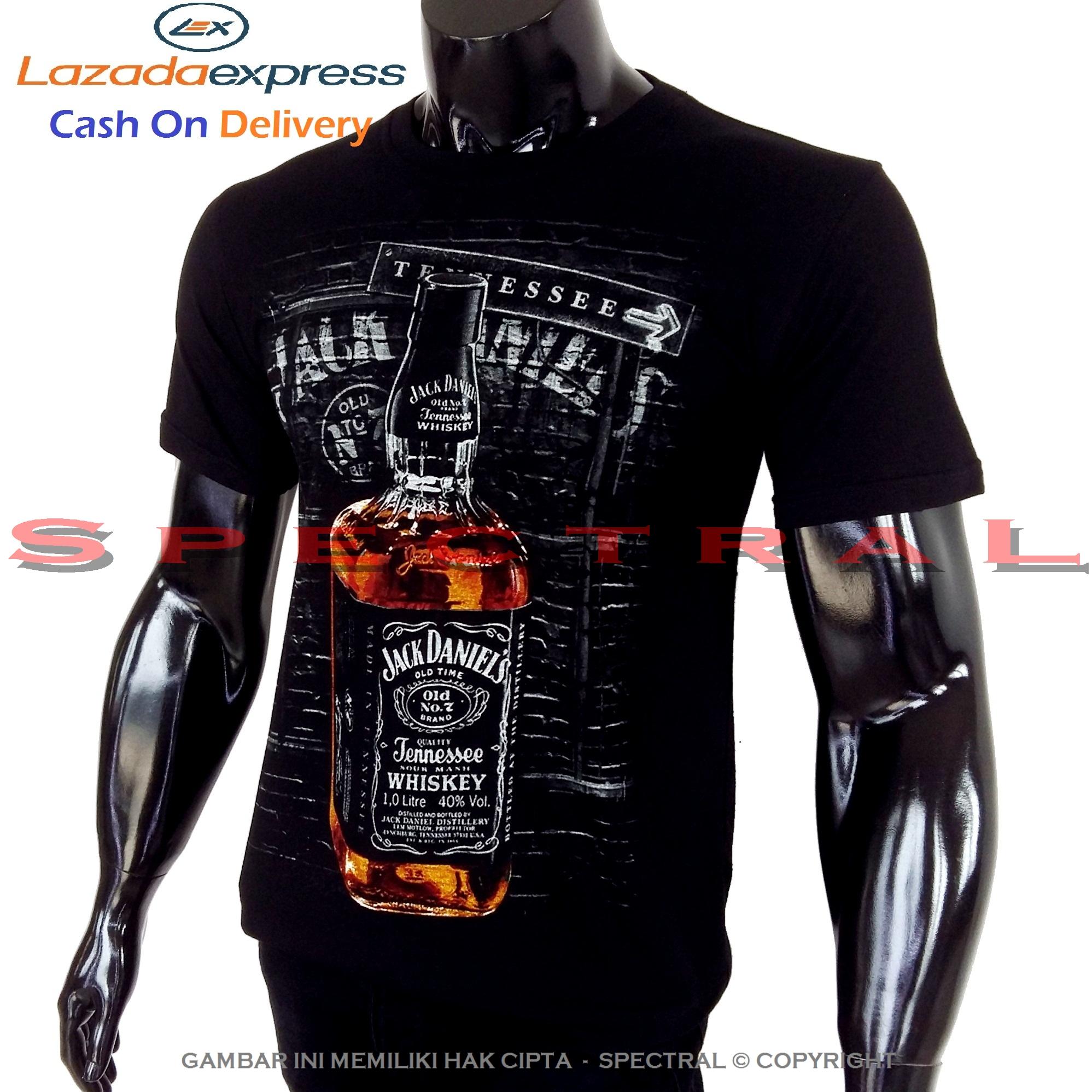 Spectral – JACK DANIELS 100% Soft Cotton Combed 30s Kaos Distro Fashion T-Shirt Atasan Terbaru Baju Pakaian Polos Pria Wanita Cewe Cowo Lengan Murah Bagus Keren Jaman Kekinian Jakarta Bandung Gambar Miras Botol Minuman Keras Jackdaniel Chivas Penyakit
