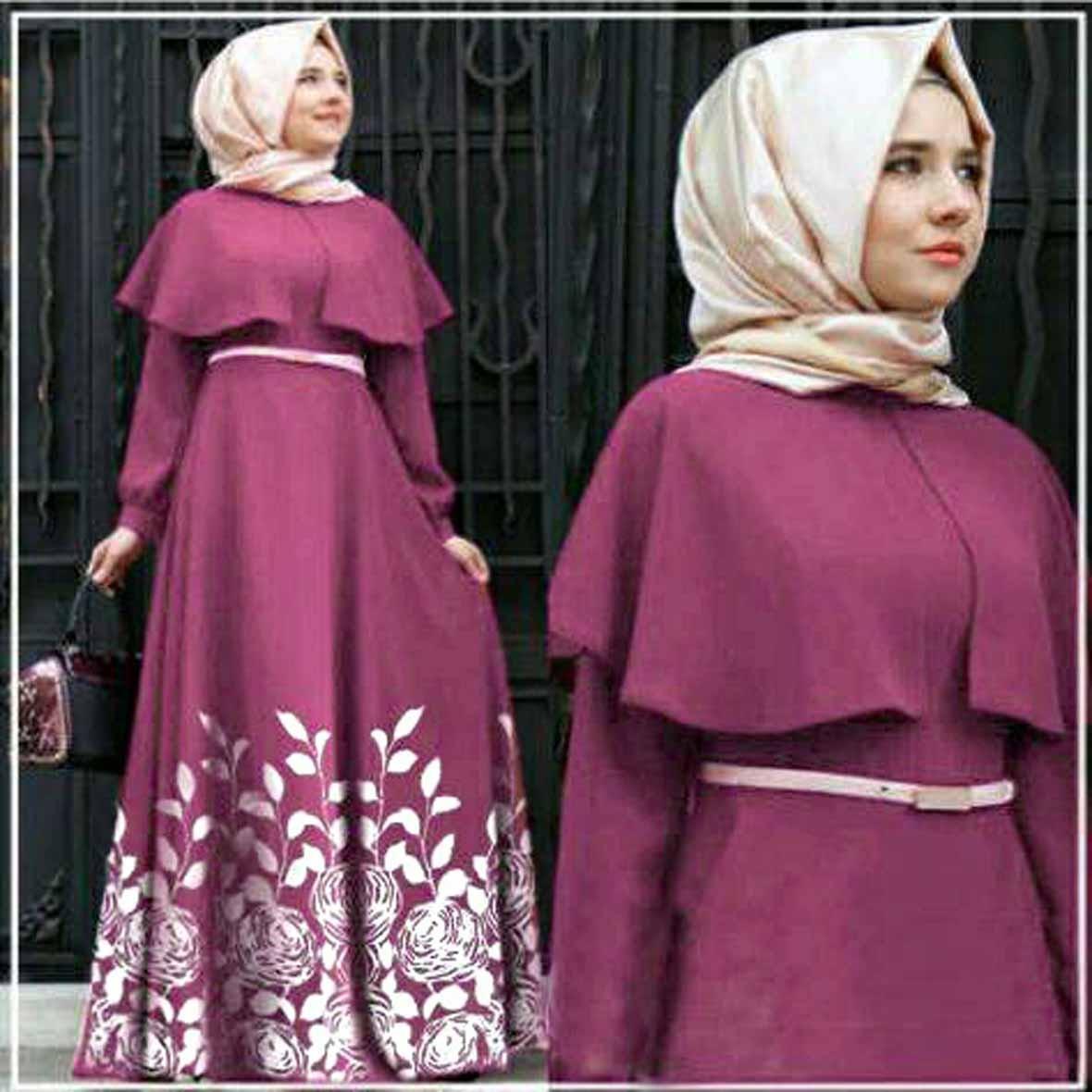 Alghani Women Clothes Hijab Andiani Rose Magenta Size Fit To L